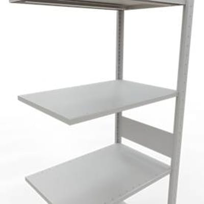 SCHULTE Lagertechnik - Insteekbevestiging met lengtebout - 3000x750x500 mm, type 150 kg