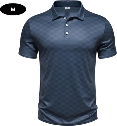 Bovista Golf Shirt Heren - T-shirt - Golfkleding - Golfen - Golf Accessoires - Polo Shirt - Marineblauw - Maat M