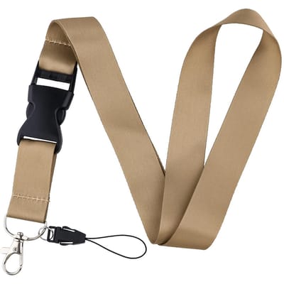 Grijze Nekband Effen Kleur Lanyards voor Sleutel ID-Kaart Gym Mobiele Telefoon Riem USB Badgehouder Mobiele Telefoon Accessoires
