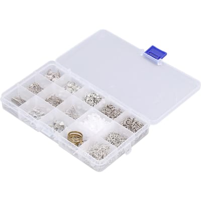 Kit de Fabrication de Bijoux Premium Métal Large Application Kit de Fabrication de Colliers avec Pince à Bec Rond white