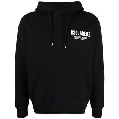 Sweat à capuche Milano pour homme DSQUARED2 - Taille: XXL black