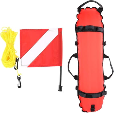 Professionele Torpedo Boje met Automatische Vergrendeling en Nylon + TPU Canister voor Duikaccessoires en Veiligheid