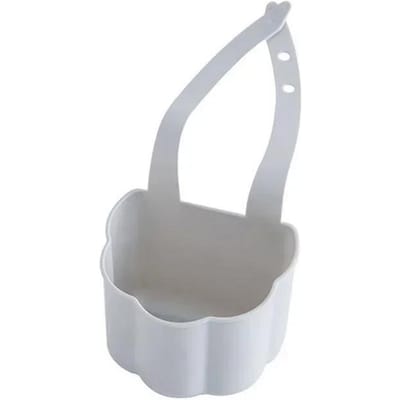 Panier d'Égouttoir pour Évier de Cuisine Porte-Savon Éponge de Salle de Bain Panier de Rangement Suspendu Accessoires de Cuisine support d'évier de cuisine gray