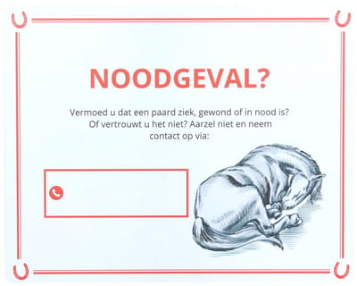 Epplejeck Weidebord Noodgeval