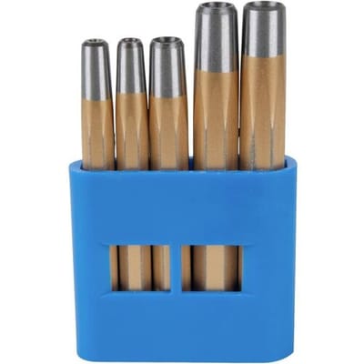 KS Tools 129.2209 Set nagelkopzetters, 5-delig