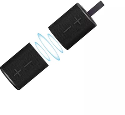 Musthavz 2-in-1 True Wireless Stereo Bluetooth 5.3 Speaker - 2x10W Draadloze Muziekbox - IPX5 Waterbestendig - 2.000 mAh Batterij - Zwart
