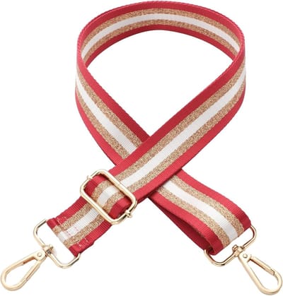 Verstelbare Schouderband voor Tassen, 3.8 cm Breed, Ideaal voor Schoudertassen, Handtassen en Tote Bags in Rood, Khaki en Wit