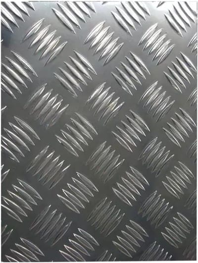 Aluminium traanplaat - Geribbelde plaat - Antislip vloeren - Lichtgewicht en buigbaar - 5mm dik - Aluminiumkleur