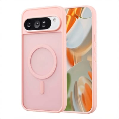 imoshion Hoesje - Geschikt voor Google Pixel 9 Pro XL - Color Guard Backcover met Magnetische Ring - Lichtroze