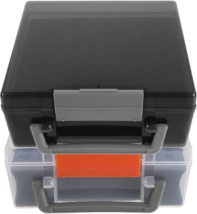 Batterij Organizer - Opbergdoos Batterijen - Veilige Opslag - Met Handvat - 72 AA Batterijen - Diverse Kleuren