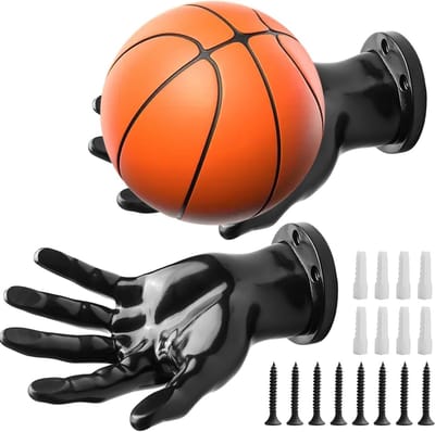 Handige Wandplanken voor Basketbal en Voetbal, Set van 2, Inclusief Bevestigingsmateriaal, Ideaal voor Sportballen en Ruimtebesparing