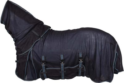 Pagony Royal Vliegendeken - Paardendeken - Maat: 165 - Donkergrijs - Polyamide