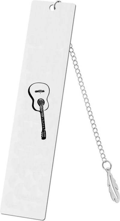 Akyol - gitaar boekenlegger - Gitaar - beste gitaar speler - cadeau - muziek sleutelhanger - gegrafeerde sleutelhanger - gepersonaliseerd - sleutelhanger met naam