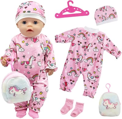 Schattige Roze Kleding Set voor Baby Poppen - Accessoires