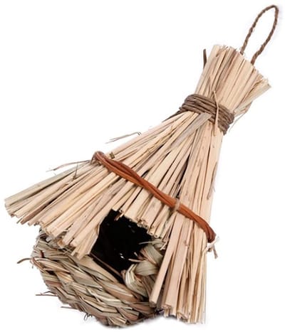 Dailygoody - Kolibrie huizen - Hand geweven stro - Vogelhuis voor