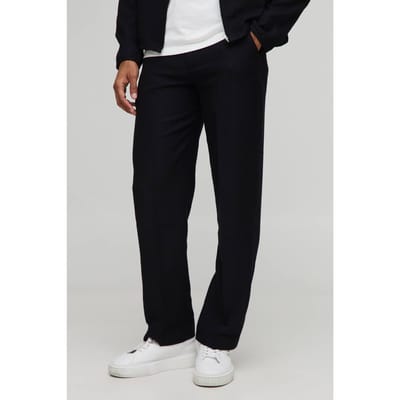 Relaxte Broek met Vaste Taille | Black | Size 28