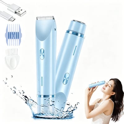Epilator - 1 stuk - USB-Oplaadbaar - Body Trimmer Vrouwen - 3-in-1 Multifunctioneel Scheerapparaat - Precisietrimmer - Elektrisch Scheerapparaat En Trimmer in één - Epileren Vrouw - Blauw