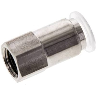 8mm x G1/8'' RVS/PA Insteekfitting Binnendraad EPDM/PTFE