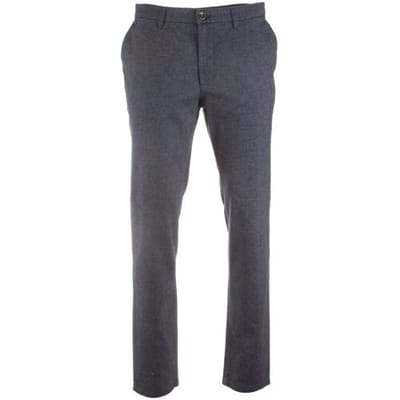 Gardeur Broek Bono Flat-Front Wool Look Soft Feel Easy Care Business Hero Midden Blauw / male