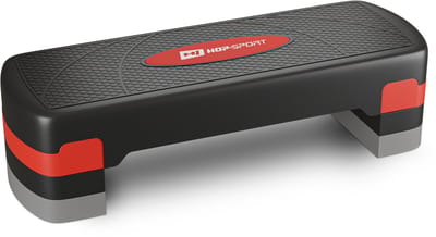 Hop-Sport HS-PP033AS – Aerobic stepper – Verstelbaar 3 hoogtes – Antislip oppervlak – Belastbaar tot 350 kg – Rood