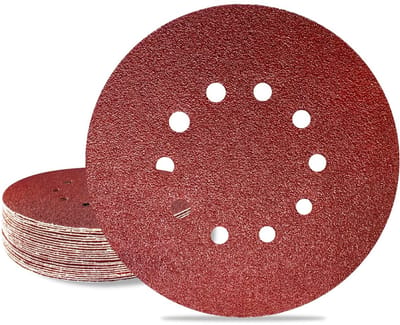 Cosensi- Schuurpapier Set 225mm - Schuurpapier Driehoek - Schuurpapier Fijn - Schuurpapier Rond - Schuurpapier voor Droge Bouwschuurmachine - 25 Stuks - Schuurdisc
