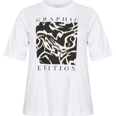 Dames-T-shirt KAFFE Curve KCViola
