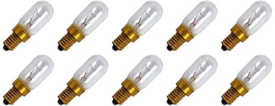 Signaallamp E10 30V 6W - 200 mAh - 10 stuks - T16 Gloeilamp Ø16mm - 48mm - 2500K - Dimbaar