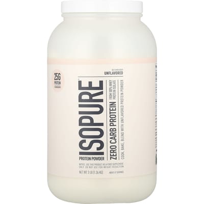 Eiwitpoeder zonder koolhydraten, Zonder smaak, 1,36 kg(3lb)