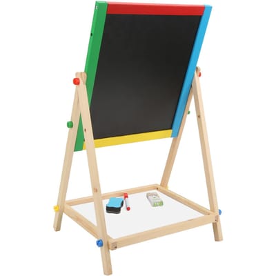 Kunst Ezel Kinderen Multifunctioneel Houten Twee in Een Dubbelzijdig Zwart Wit Tekenbord