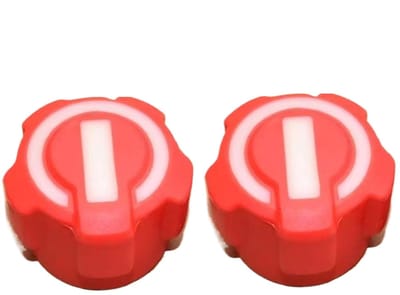 Manometerknop Auto - Klimaatregeling Wiel - Onderhoud Koelsysteem - Ergonomisch Handvat - 5.8mm Gat - Rood