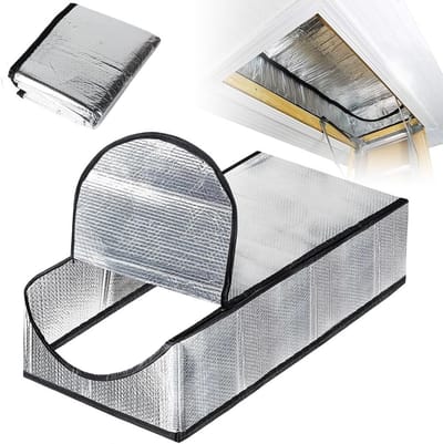 Isolatieafdekking voor zoldertrap - Vuurvast, waterdicht en energiezuinig, 64 x 138 x 28 cm, ideaal voor uittrekbare trappen en ladders