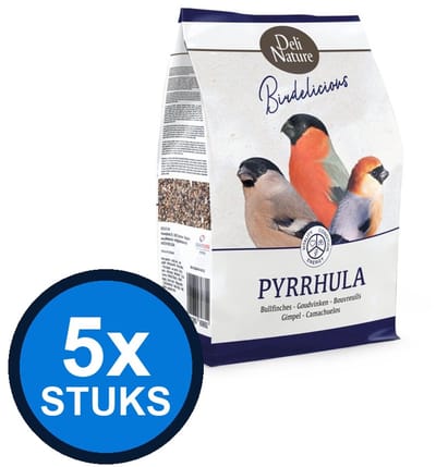 5x Deli Nature - Birdelicious pyrrhula goudvinken 2kg - Vogelvoer - 2 kg