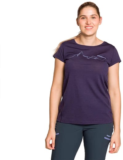 Trangoworld Biella T-shirt Met Korte Mouwen Paars S Vrouw