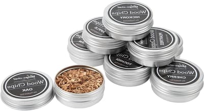 Rookhoutsnippers Extra Fijn voor Cocktailroker - Whisky Rookset voor Vlees en Vis - 8 Stuks