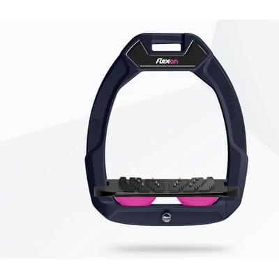 Veiligheidsstijgers voor paardrijden Ingelengd Ultra Grip Blauw/Zwart/Roze Flex-On Safe-On