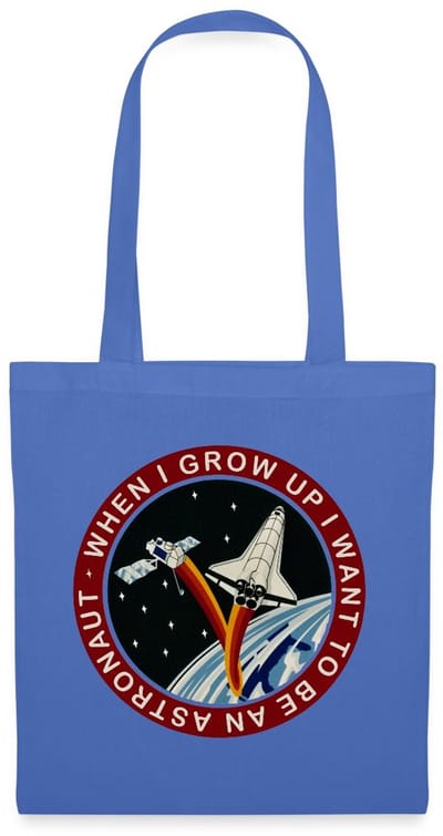 NASA When I grow Up I Want to Be An Astronaut Tas Van Stof Schoudertas