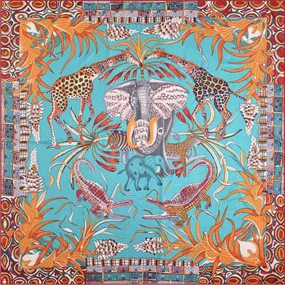 Jtvovo Runmeifa   Luxe  130*130cm Dames Zijden Sjaal Bedrukt Mode Vierkante Sjaal Bandana Hoofddoek Pareo Sjaals gray