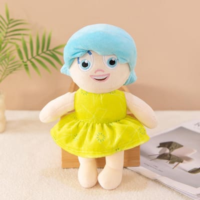 Inside Out 2 Riley Knuffel Schattige Angstpop Met Vreugde Angst Woede Afkeer Verdriet Zacht Pluche Model voor Verzameling