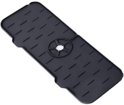 Dailygoods- Kraanmat Siliconen - Wateropvangmat - Spetterbescherming - Afvoerkussen - Druppelbescherming - Flexibel en goed drainerend - Druppelmat