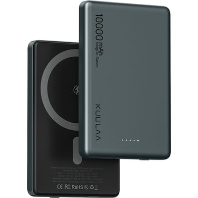 Kuulaa MagOn Series Slim Powerbank Grijsgroen