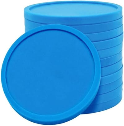 Plastic Munten - Winkelwagenmunten Consumptiemunten - Toepassingen Diversen - Formaat 2 Euro - 100 Stuks - Blauw