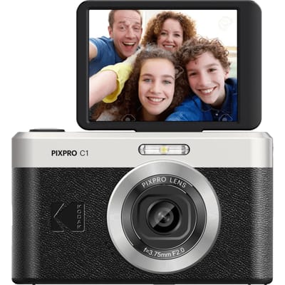 Kodak C1 compact camera - kantelbaar scherm - zwart