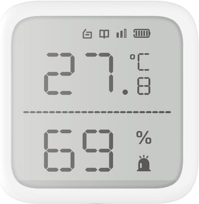 Draadloze temperatuur- en vochtigheidssensor voor draadloos alarmsysteem