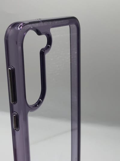 Premium kwaliteit Crystal TPU/Siliconen back cover hoesje- Geschikt voor Samsung Galaxy S23 - Paars/Transparant