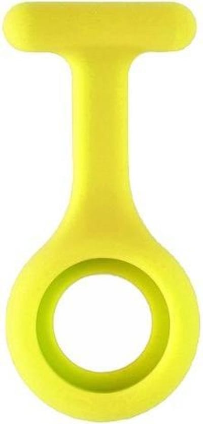 Fako® - Verpleegstershorloge - Zusterhorloge - Verpleegster Horloge - Siliconen Hoesje - Geel