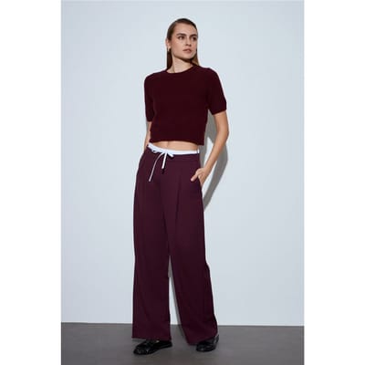 Dames Wijde Crepe Broek