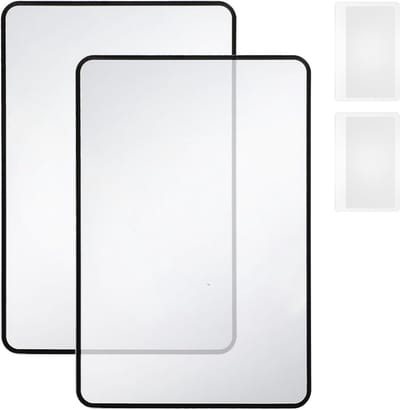 Allecto Plus - Vergrootglas Blad 3X Kaartformaat Vergrootglas Bladwijzer Kunststof Optische Fresnel Lens Dun en Lichtgewicht voor Slechtzienden Senioren Kleine Teksten Lezen - Set van 4 Stuks