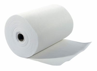Stofwisdoek met kleefmiddel ChiaMo.nl wit 22 × 62 cm – rol 50 stuks