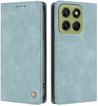 Coverup Hoesje - Geschikt voor Motorola Moto G37 / G37 Power / G47 Hoesje - Coverup Classic Book Case - Lichtblauw