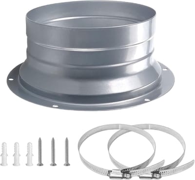 Hoge Kwaliteit Wandverbinding Slangadapter, 150mm Wandflens Connector voor Ventilatie, Geschikt voor Luchtkanalen en Ductverbindingen